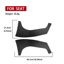 Load image into Gallery viewer, 2pcs/Set Carbon Fiber Car Rear Windshield Decorative Sticker for SEAT Leon 2005-2012, Carbon Sheet Style, Left and Right Driver, Rear Windshield