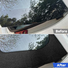 Load image into Gallery viewer, 2pcs/Set Carbon Fiber Car Rear Windshield Decorative Sticker for SEAT Leon 2005-2012, Carbon Sheet Style, Left and Right Driver, Rear Windshield