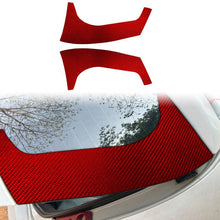 Load image into Gallery viewer, 2pcs/Set Carbon Fiber Car Rear Windshield Decorative Sticker for SEAT Leon 2005-2012, Carbon Sheet Style, Left and Right Driver, Rear Windshield
