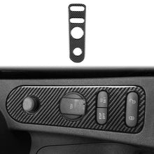 Load image into Gallery viewer, Carbon Fiber Car Rear Mirror Adjustment Panel B Decorative Sticker for SEAT Leon 2005-2012, Left and Right Driver, Rear Mirror Adjustment Panel B