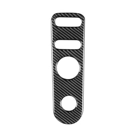 Carbon Fiber Car Rear Mirror Adjustment Panel B Decorative Sticker for SEAT Leon 2005-2012, Left and Right Driver, Rear Mirror Adjustment Panel B