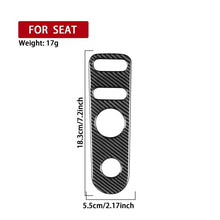 Load image into Gallery viewer, Carbon Fiber Car Rear Mirror Adjustment Panel B Decorative Sticker for SEAT Leon 2005-2012, Left and Right Driver, Rear Mirror Adjustment Panel B