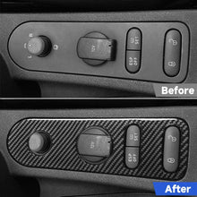 Load image into Gallery viewer, Carbon Fiber Car Rear Mirror Adjustment Panel B Decorative Sticker for SEAT Leon 2005-2012, Left and Right Driver, Rear Mirror Adjustment Panel B