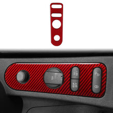 Load image into Gallery viewer, Carbon Fiber Car Rear Mirror Adjustment Panel B Decorative Sticker for SEAT Leon 2005-2012, Left and Right Driver, Rear Mirror Adjustment Panel B