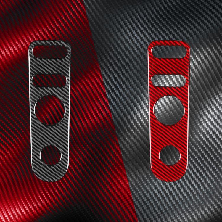 Carbon Fiber Car Rear Mirror Adjustment Panel B Decorative Sticker for SEAT Leon 2005-2012, Left and Right Driver, Rear Mirror Adjustment Panel B