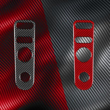 Load image into Gallery viewer, Carbon Fiber Car Rear Mirror Adjustment Panel B Decorative Sticker for SEAT Leon 2005-2012, Left and Right Driver, Rear Mirror Adjustment Panel B
