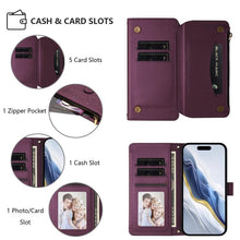 Load image into Gallery viewer, Butterfly Love Flower Multi-card Zipper Wallet Leather Phone Case, For iPhone 18 Pro / 17 Pro, For iPhone 18 Pro Max / 17 Pro Max, For iPhone 17e / 16e, For iPhone 17, For iPhone Air, For iPhone 16 Pro Max
