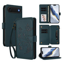 Load image into Gallery viewer, Butterfly Love Flower Multi-card Zipper Wallet Leather Phone Case, For iPhone 17e / 16e, For iPhone 17 Pro Max, For iPhone 17 Pro, For iPhone 17, For iPhone Air, For iPhone 16 Pro Max