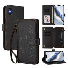 Load image into Gallery viewer, Butterfly Love Flower Multi-card Zipper Wallet Leather Phone Case, For iPhone 11 Pro Max, For iPhone 11, For iPhone 11 Pro, For iPhone X / XS, For iPhone XR, For iPhone XS Max