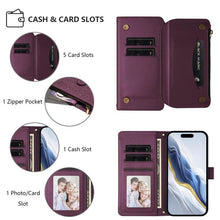 Load image into Gallery viewer, Butterfly Love Flower Multi-card Zipper Wallet Leather Phone Case, For iPhone 7 Plus / 8 Plus