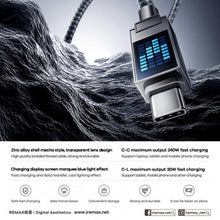 Load image into Gallery viewer, REMAX CB09 PD30W Type-C to 8 Pin Marquee Braided Fast Charging Data Cable, Length: 1.2m, Type-C to 8 Pin