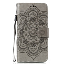Load image into Gallery viewer, Mandala Embossing Pattern Horizontal Flip PU Leather Case with Holder &amp; Card Slots &amp; Walle &amp; Lanyard