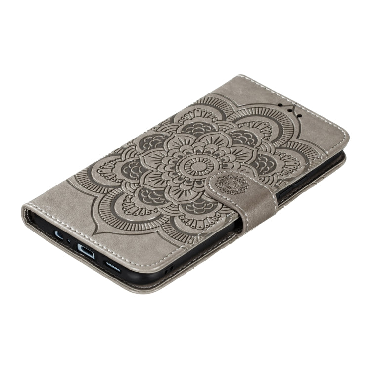 Mandala Embossing Pattern Horizontal Flip PU Leather Case with Holder & Card Slots & Walle & Lanyard