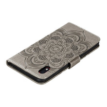 Load image into Gallery viewer, Mandala Embossing Pattern Horizontal Flip PU Leather Case with Holder &amp; Card Slots &amp; Walle &amp; Lanyard