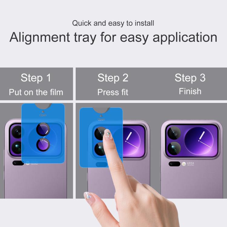 imak Glass Rear Camera Lens Film Phone Case Exclusive, Self-positioning Version, For Xiaomi 17 Pro Max 5G, For Xiaomi 17 Pro 5G, For Xiaomi 17 5G, For Xiaomi Mix Flip 2, For Xiaomi Civi 5 Pro 5G, For Xiaomi POCO X6 Pro