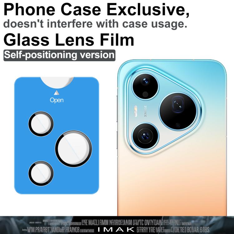 imak Glass Rear Camera Lens Film Phone Case Exclusive, Self-positioning Version, For Huawei Pura 90 Pro Max 5G, For Huawei Pura 90 Pro 5G, For Huawei Pura 80 Ultra 5G, For Huawei Pura 80 Pro / Pura 80 Pro+, For Huawei Pura 80 5G                        ...