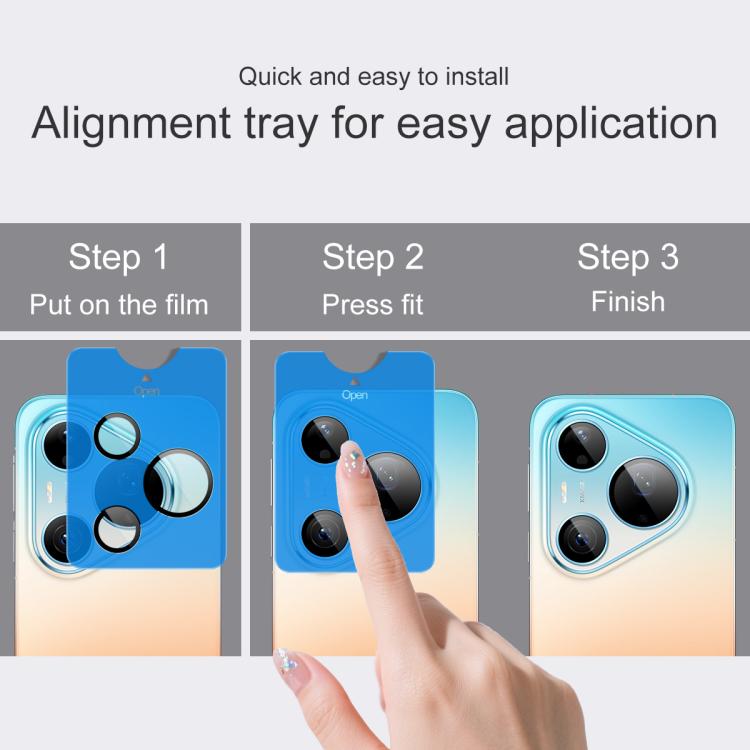 imak Glass Rear Camera Lens Film Phone Case Exclusive, Self-positioning Version, For Huawei Pura 90 Pro Max 5G, For Huawei Pura 90 Pro 5G, For Huawei Pura 80 Ultra 5G, For Huawei Pura 80 Pro / Pura 80 Pro+, For Huawei Pura 80 5G                        ...