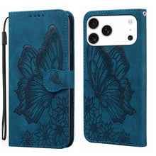 Load image into Gallery viewer, Retro Skin Feel Butterflies Embossing Horizontal Flip Leather Phone Case, For iPhone 18 Pro / 17 Pro, For iPhone 18 Pro Max / 17 Pro Max, For iPhone 17, For iPhone 17 Air