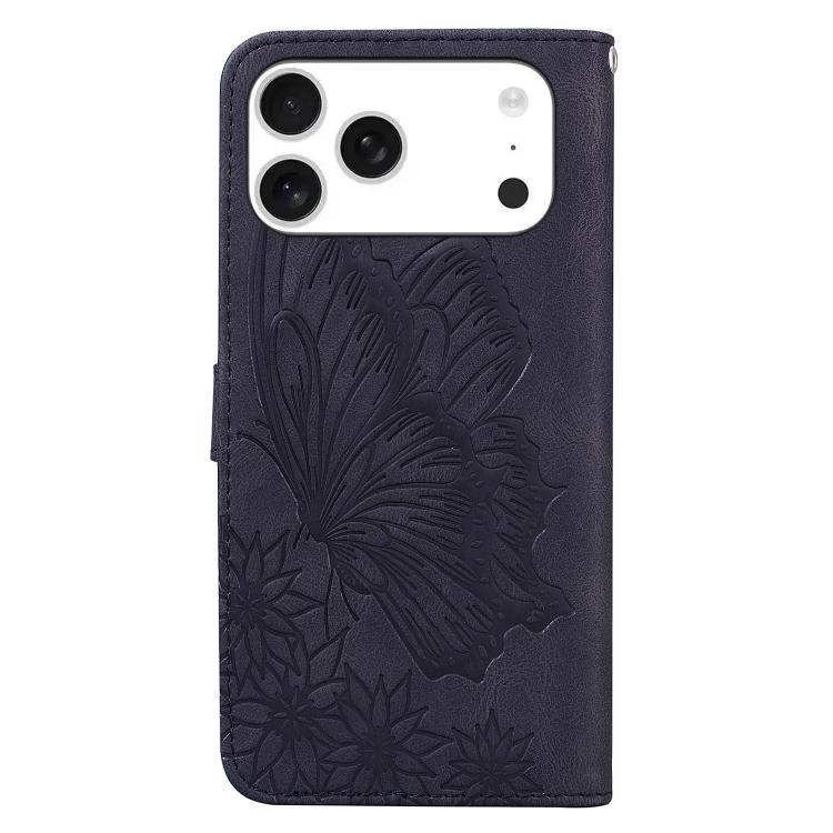Retro Skin Feel Butterflies Embossing Horizontal Flip Leather Phone Case, For iPhone 18 Pro / 17 Pro, For iPhone 18 Pro Max / 17 Pro Max, For iPhone 17, For iPhone 17 Air