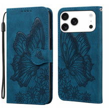 Load image into Gallery viewer, Retro Skin Feel Butterflies Embossing Horizontal Flip Leather Phone Case, For iPhone 18 Pro / 17 Pro, For iPhone 18 Pro Max / 17 Pro Max, For iPhone 17, For iPhone 17 Air