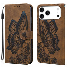 Load image into Gallery viewer, Retro Skin Feel Butterflies Embossing Horizontal Flip Leather Phone Case, For iPhone 18 Pro / 17 Pro, For iPhone 18 Pro Max / 17 Pro Max, For iPhone 17, For iPhone 17 Air
