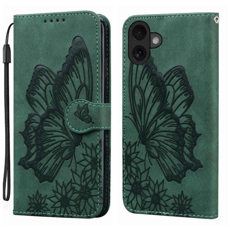 Retro Skin Feel Butterflies Embossing Horizontal Flip Leather Phone Case, For iPhone 18 Pro / 17 Pro, For iPhone 18 Pro Max / 17 Pro Max, For iPhone 17, For iPhone 17 Air