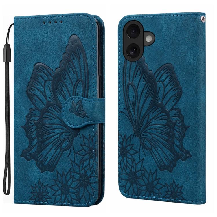 Retro Skin Feel Butterflies Embossing Horizontal Flip Leather Phone Case, For iPhone 18 Pro / 17 Pro, For iPhone 18 Pro Max / 17 Pro Max, For iPhone 17, For iPhone 17 Air