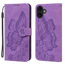 Load image into Gallery viewer, Retro Skin Feel Butterflies Embossing Horizontal Flip Leather Phone Case, For iPhone 17 Pro Max, For iPhone 17 Pro, For iPhone 17, For iPhone Air