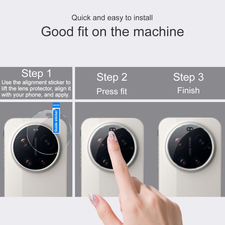 IMAK Rear Camera Lens Glass Film Thin Version, For Xiaomi 17 Ultra by Leica, For Xiaomi 17 Ultra 5G, For Xiaomi POCO C85 4G 171mm / 173mm, For Xiaomi 15T Pro 5G, For Xiaomi POCO F7