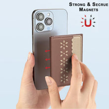 Load image into Gallery viewer, BFK25 BINFEN Color Flowers Magsafe Magnetic Leather Card Bag