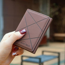 Load image into Gallery viewer, BFK24 Diamond Embossed Magsafe Magnetic Leather Card Bag