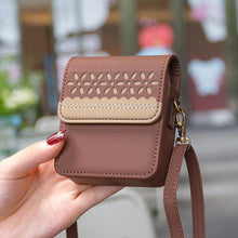 Load image into Gallery viewer, BFB13 BINFEN Color Flowers Crossbody Flip Phone Leather Bag