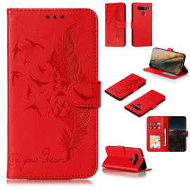 Feather Pattern Litchi Texture Horizontal Flip Leather Case with Wallet & Holder & Card Slots, For LG K41S / K51S, For LG K61, For Huawei Enjoy 20, For Motorola Moto G Stylus, For Google Pixel 5, For Motorola Moto G5 Plus 5G, For Google Pixel 5 XL     ...