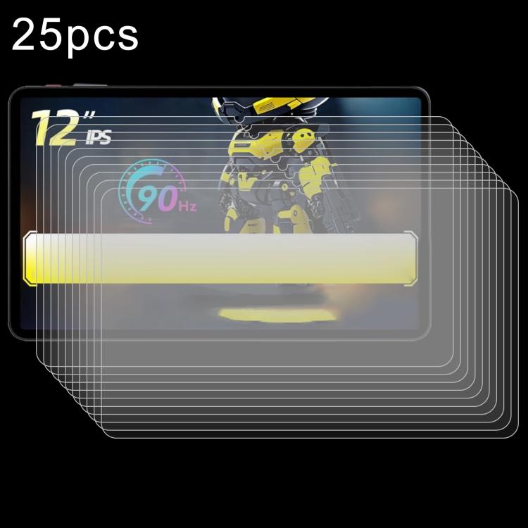 25pcs 9H 0.3mm Explosion-proof Tempered Glass Film, For SVITO0 P12 12 inch