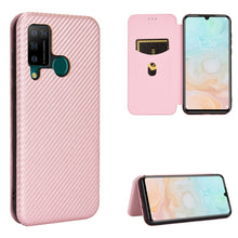 Load image into Gallery viewer, Carbon Fiber Texture Magnetic Horizontal Flip TPU + PC + PU Leather Case with Card Slot, For Galaxy M51 (Side Fingerprint), For DOOGEE N20 Pro