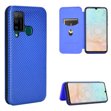 Load image into Gallery viewer, Carbon Fiber Texture Magnetic Horizontal Flip TPU + PC + PU Leather Case with Card Slot, For Galaxy M51 (Side Fingerprint), For DOOGEE N20 Pro