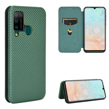 Load image into Gallery viewer, Carbon Fiber Texture Magnetic Horizontal Flip TPU + PC + PU Leather Case with Card Slot, For Galaxy M51 (Side Fingerprint), For DOOGEE N20 Pro