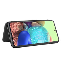 Load image into Gallery viewer, Carbon Fiber Texture Magnetic Horizontal Flip TPU + PC + PU Leather Case with Card Slot, For Galaxy M51 (Side Fingerprint), For DOOGEE N20 Pro