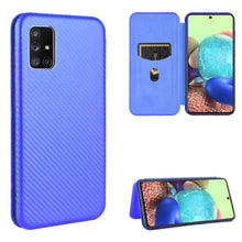 Load image into Gallery viewer, Carbon Fiber Texture Magnetic Horizontal Flip TPU + PC + PU Leather Case with Card Slot, For Galaxy M51 (Side Fingerprint), For DOOGEE N20 Pro