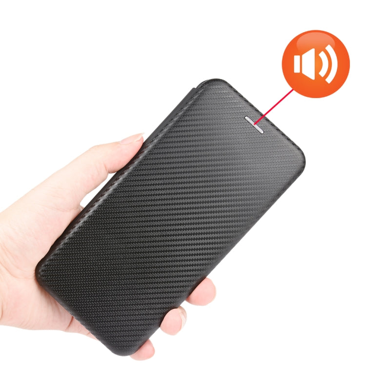 Carbon Fiber Texture Magnetic Horizontal Flip TPU + PC + PU Leather Case with Card Slot, For Galaxy M51 (Side Fingerprint), For DOOGEE N20 Pro