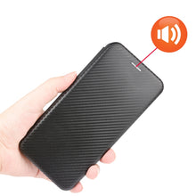 Load image into Gallery viewer, Carbon Fiber Texture Magnetic Horizontal Flip TPU + PC + PU Leather Case with Card Slot, For Galaxy M51 (Side Fingerprint), For DOOGEE N20 Pro