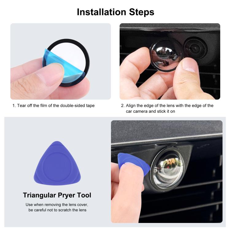 Lens Guard PC Protective Cover Kits for Tesla Cybertruck 2025 / Model Y Juniper 2025 / Model S 2025 / Model 3 2025