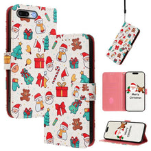 Load image into Gallery viewer, Christmas Series Buckle Leather Phone Case with Hand Strap, For iPhone 11 Pro Max, For iPhone 11, For iPhone 11 Pro, For iPhone XS / X, For iPhone XR, For iPhone XS Max, For iPhone 8 Plus / 7 Plus