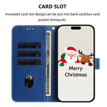 Load image into Gallery viewer, Christmas Series Buckle Leather Phone Case with Hand Strap, For iPhone 14 Pro Max, For iPhone SE 2022 / SE 2020 / 8 / 7, For iPhone 13 Pro Max, For iPhone 13 Pro, For iPhone 13 mini, For iPhone 12 Pro / 12, For iPhone 12 Pro Max, For iPhone 12 mini