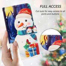 Load image into Gallery viewer, Christmas Series Buckle Leather Phone Case with Hand Strap, For iPhone 14 Pro Max, For iPhone SE 2022 / SE 2020 / 8 / 7, For iPhone 13 Pro Max, For iPhone 13 Pro, For iPhone 13 mini, For iPhone 12 Pro / 12, For iPhone 12 Pro Max, For iPhone 12 mini