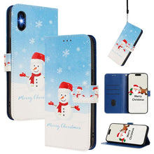 Load image into Gallery viewer, Christmas Series Buckle Leather Phone Case with Hand Strap, For iPhone 11 Pro Max, For iPhone 11, For iPhone 11 Pro, For iPhone XS / X, For iPhone XR, For iPhone XS Max, For iPhone 8 Plus / 7 Plus