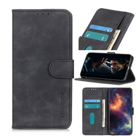 KHAZNEH Retro Texture PU + TPU Horizontal Flip Leather Case with Holder & Card Slots & Wallet, For OPPO F17 Pro, For Xiaomi Poco X3 NFC