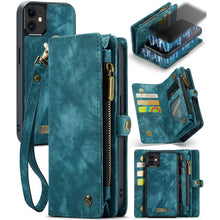 Load image into Gallery viewer, CaseMe-008 Detachable Multifunctional Horizontal Flip Leather Case with Card Slot &amp; Holder &amp; Zipper Wallet &amp; Photo Frame, For iPhone 12 Pro Max, For iPhone 12 mini, For iPhone 12 / 12 Pro