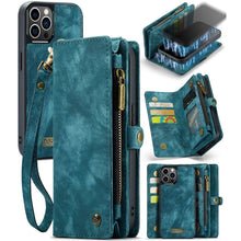 Load image into Gallery viewer, CaseMe-008 Detachable Multifunctional Horizontal Flip Leather Case with Card Slot &amp; Holder &amp; Zipper Wallet &amp; Photo Frame, For iPhone 12 Pro Max, For iPhone 12 mini, For iPhone 12 / 12 Pro