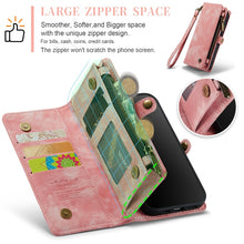 Load image into Gallery viewer, CaseMe-008 Detachable Multifunctional Horizontal Flip Leather Case with Card Slot &amp; Holder &amp; Zipper Wallet &amp; Photo Frame, For iPhone 12 / 12 Pro, For iPhone 12 Pro Max, For iPhone 12 mini